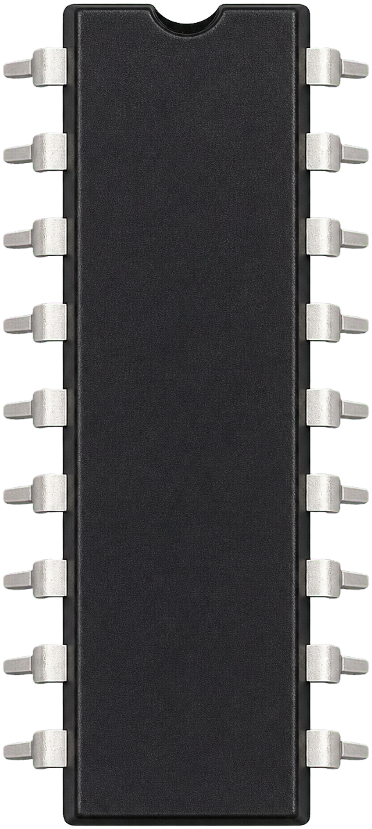 Realistic 16-pin DIP latch chip